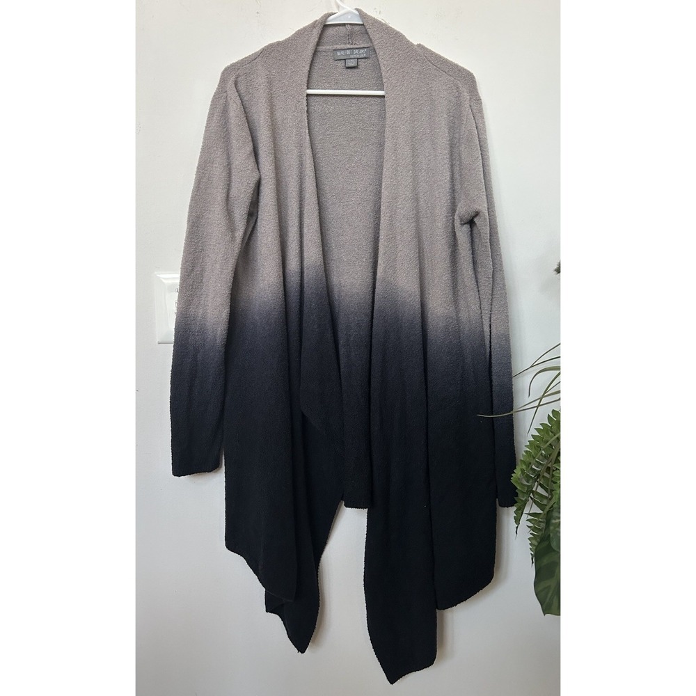 Barefoot Dreams Cozychic Open Cardigan XL Beige Ombré Waterfall Soft Comfy